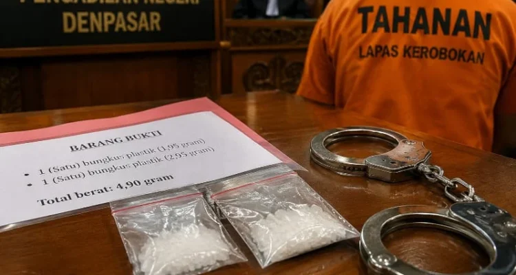 Meidi Azhar, PN Denpasar, Sidang Dakwaan, Kasus Narkotika, Sabu, Narkotika 4,90 Gram, Lapas Kerobokan, Lapas Kelas II A Kerobokan, Kejari Denpasar, JPU I Ketut Yasa, Polda Bali, Metamfetamina, Narkotika Golongan I, Buleleng, Bali