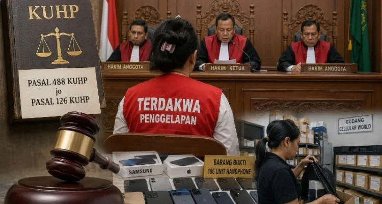 Ni Nyoman Dalantari, Penggelapan, PN Denpasar, Vonis Dua Tahun, CV Cellular World, Penggelapan dalam Jabatan, 106 Unit Handphone, Samsung, Apple, Kerugian Rp1,26 Miliar, Majelis Hakim, JPU Ni Komang Swastini, Denpasar, Kasus Penggelapan, Putusan Pengadilan