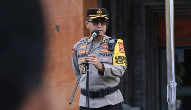 kapolda Bali Polda Bali, Operasi Pekat Agung, Operasi Pekat Agung 2026, Apel Gelar Pasukan, Mapolda Bali, Kombes Pol Soelistijono, Karo Ops Polda Bali, Polri, kamtibmas, keamanan dan ketertiban masyarakat, keamanan Bali, ketertiban Bali, situasi kondusif
