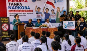 BNNK Badung,Duta Bersinar Kuta Utara,Merdeka Tanpa Narkoba,Pencegahan Narkoba Bali,Komunitas Nak Muda Berkarya, Pengukuhan Duta Bersinar Kecamatan Kuta Utara, Kegiatan anti narkoba SMP Kuta Utara,Bunda Anti Narkoba Badung Rasniathi Adi Arnawa,Edukasi narkoba dan safety riding pelajar,Acara BNNK Badung di Mie Kober Dalung