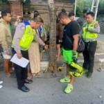 Kecelakaan maut, kecelakaan tunggal, pengendara Scoopy tewas, Bypass Ngurah Rai, Denpasar Timur, Kesiman Kertalangu, Satlantas Polresta Denpasar, olah TKP, kecelakaan motor, Honda Scoopy, korban tewas, kecelakaan lalu lintas, Bali, Citizen Bali.