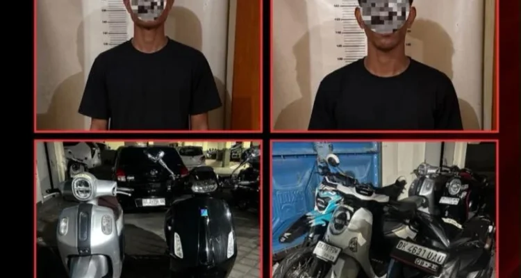 Debt collector gadungan, rampas motor, Vespa Sprint, Resmob Polda Bali, Polda Bali, Ditreskrimum Polda Bali, Denpasar, Pemogan, penipuan, perampasan kendaraan, maling motor, pelaku ditangkap, Karangasem, NTT, kriminal Bali, Citizen Bali.