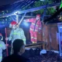 Kebakaran Bale Dangin, Kebakaran Penatih, Denpasar Timur, Bale Dangin Terbakar, Dupa Otonan, Lansia Luka Bakar, Damkarmat Denpasar, RSUD Wangaya, Kebakaran Denpasar, Bali.