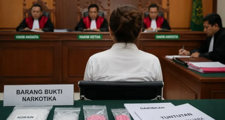 Mantan Model Iklan, Kokain, MDMA, Narkotika, Sidang Tuntutan, PN Denpasar, JPU, Tuntutan 5 Tahun, Denda Rp1 Miliar, Perkara Narkotika, Denpasar, Bali