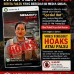 Hoaks, video AI, Ny. Putri Suastini Koster, Putri Koster, BPD Bali, undian HUT RI ke-81, undian berhadiah Rp2 miliar, Pemprov Bali, hoaks Bali, penipuan digital, kecerdasan buatan, AI, pencurian data pribadi, media sosial, Facebook, informasi palsu.