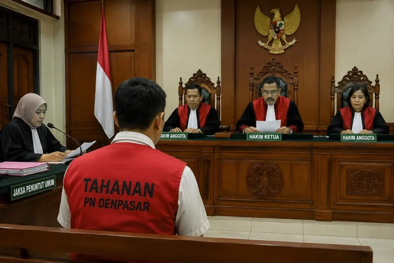 rezaaa bbm1 Teunku Reza Pohan, penyalahgunaan BBM subsidi, BBM bersubsidi, solar subsidi, vonis 5 bulan, PN Denpasar, JPU, SPBU Buleleng, truk modifikasi, penyalahgunaan pengangkutan BBM.