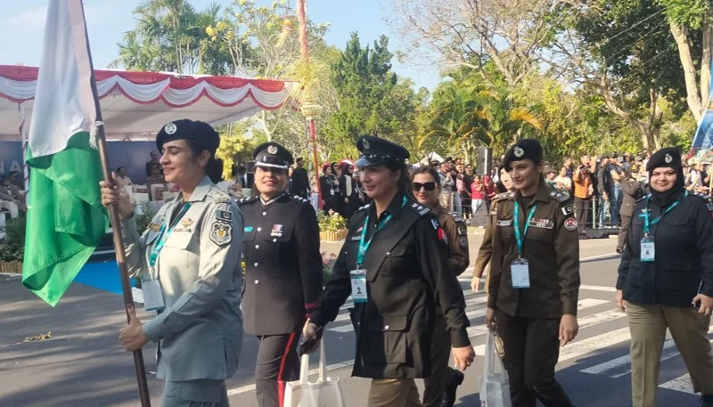 IAWP, Parade Polwan, Polwan 43 Negara, Lapangan Renon, Monumen Bajra Sandhi, Polda Bali, Pariwisata Bali, Denpasar, International Association of Women Police