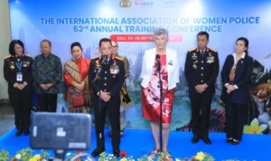 Kapolri Listyo Sigit Prabowo, Polwan, IAWP Training Conference, International Association of Women Police, konferensi Polwan, Polwan internasional, 43 negara, Nusa Dua Bali, The Westin Nusa Dua, kesetaraan gender, pengembangan karier Polwan, kepolisian.