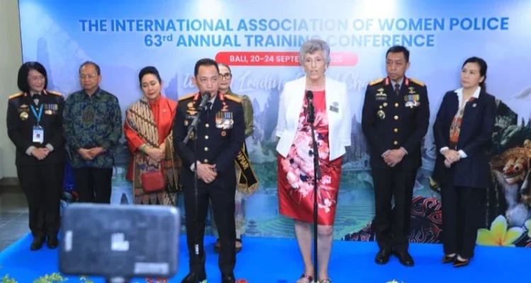 Kapolri Listyo Sigit Prabowo, Polwan, IAWP Training Conference, International Association of Women Police, konferensi Polwan, Polwan internasional, 43 negara, Nusa Dua Bali, The Westin Nusa Dua, kesetaraan gender, pengembangan karier Polwan, kepolisian.
