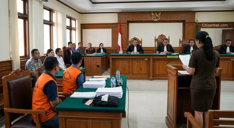 Deden Kusuma Hariyanto, I Gusti Ngurah Agung Wiratawan, PN Denpasar, narkotika, sabu 142,26 gram, Ditresnarkoba Polda Bali, dakwaan JPU, peredaran sabu, Denpasar, Bali.