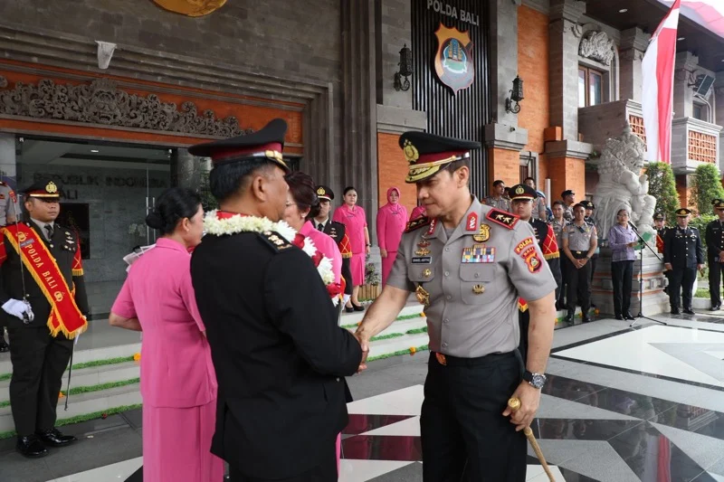Kapolda Bali, Polda Bali, Daniel Adityajaya, 366 personel, Wisuda Purna Bhakti, pensiun Polri, purnawirawan Polri, PNS Polda Bali, Polri Bali.