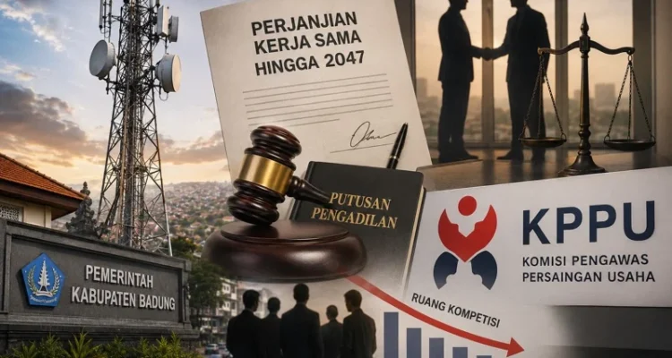 Bali Towerindo, Pemkab Badung, PERATIN, Kamilov Sagala, KPPU, persaingan usaha, infrastruktur telekomunikasi, BTS, kerja sama hingga 2047, hak eksklusif, Putusan PT Bali, Pengadilan Tinggi Bali, Badung, telekomunikasi Bali.
