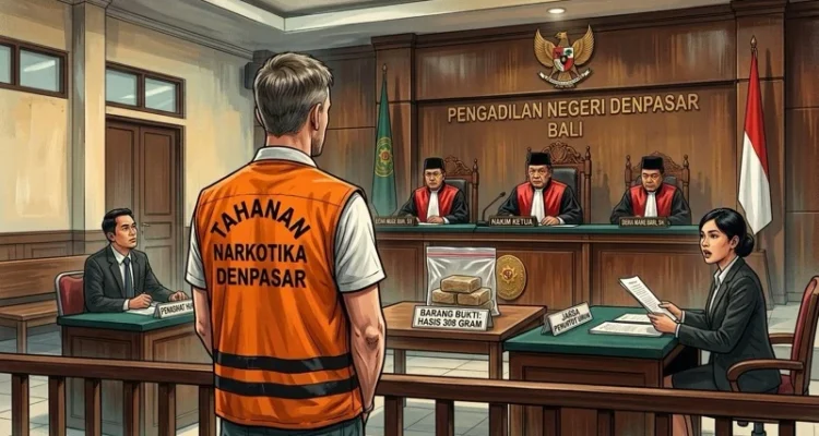 Penyelundupan Hasis Bali, WN Inggris Narkoba Denpasar, Pengadilan Negeri Denpasar, Darren Granville Craig, Tuntutan JPU Febrina Irlanda, Kasus Hasis Bandara Ngurah Rai, Narkoba WNA Bali, Penyelundupan Narkotika Thailand Bali, Tuntutan 8 Tahun Penjara WN Inggris, Permufakatan Jahat Narkotika