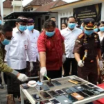 Kejari Denpasar, pemusnahan barang bukti, 424 perkara, narkotika Bali, sabu, ekstasi, ganja, kokain, 63.542 butir ekstasi, Trimo SH MH, Kejaksaan Negeri Denpasar, WNA kasus narkotika,