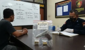 senpi ilegal, senjata api ilegal, Polresta Denpasar, Satreskrim Polresta Denpasar, anggota polisi, Satresnarkoba, I Gede WT, I Made SK, Baikal Makarov, amunisi kaliber 32 ACP, kasus senpi Bali, Denpasar, Bali